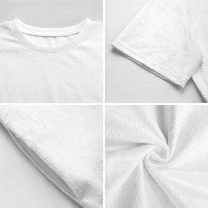 Custom Plus Size Flannel Sleep Shirt | Personalized Lounger for Her