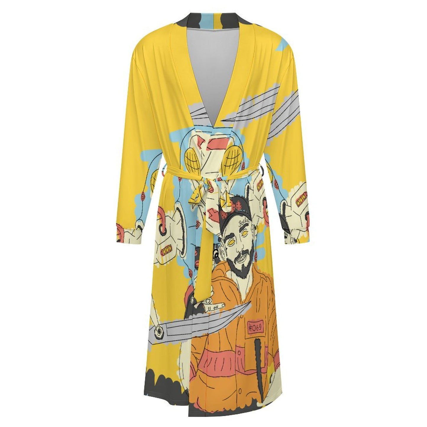 Custom Photo Silk Robe | Personalized Milk Silk Loungewear Gift