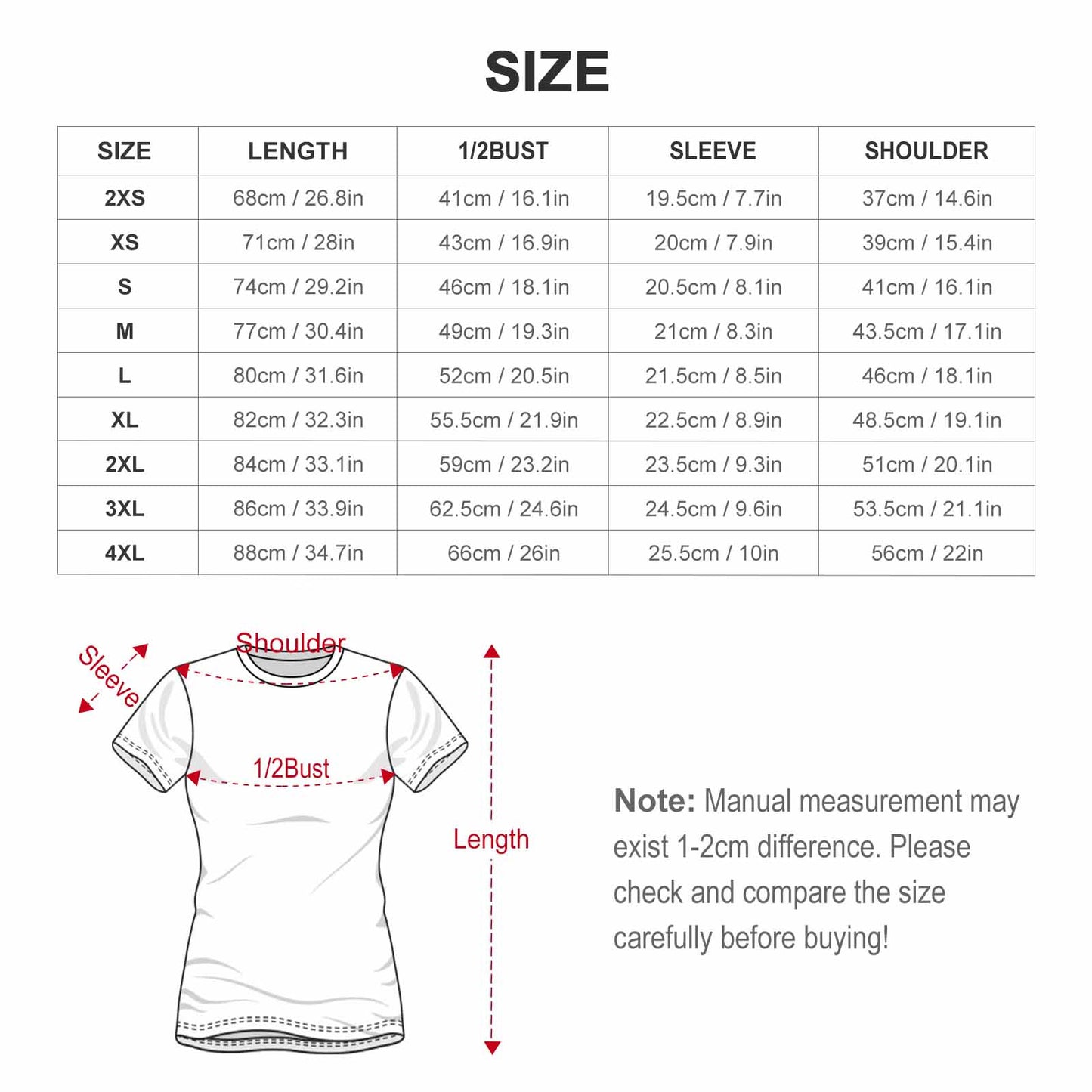 Women's Custom All-Over Print T-Shirt | Personalized 100% Cotton Tee