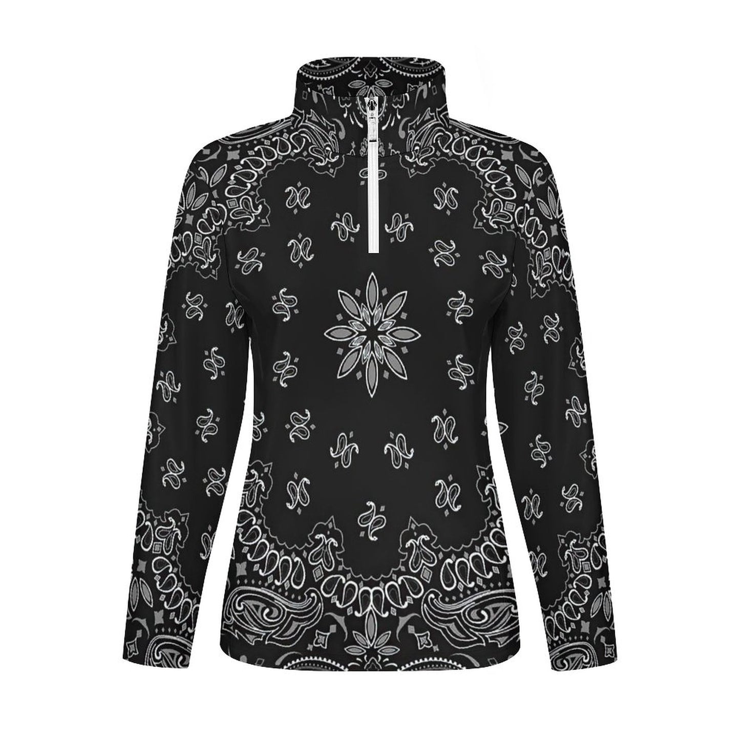 Custom Women's 1/4 Zip Compression Top | Lycra Performance Layer