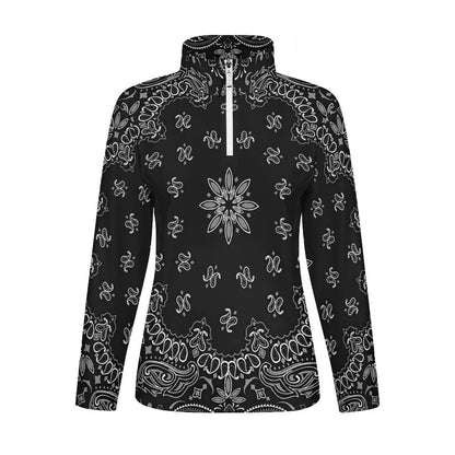 Custom Women's 1/4 Zip Compression Top | Lycra Performance Layer