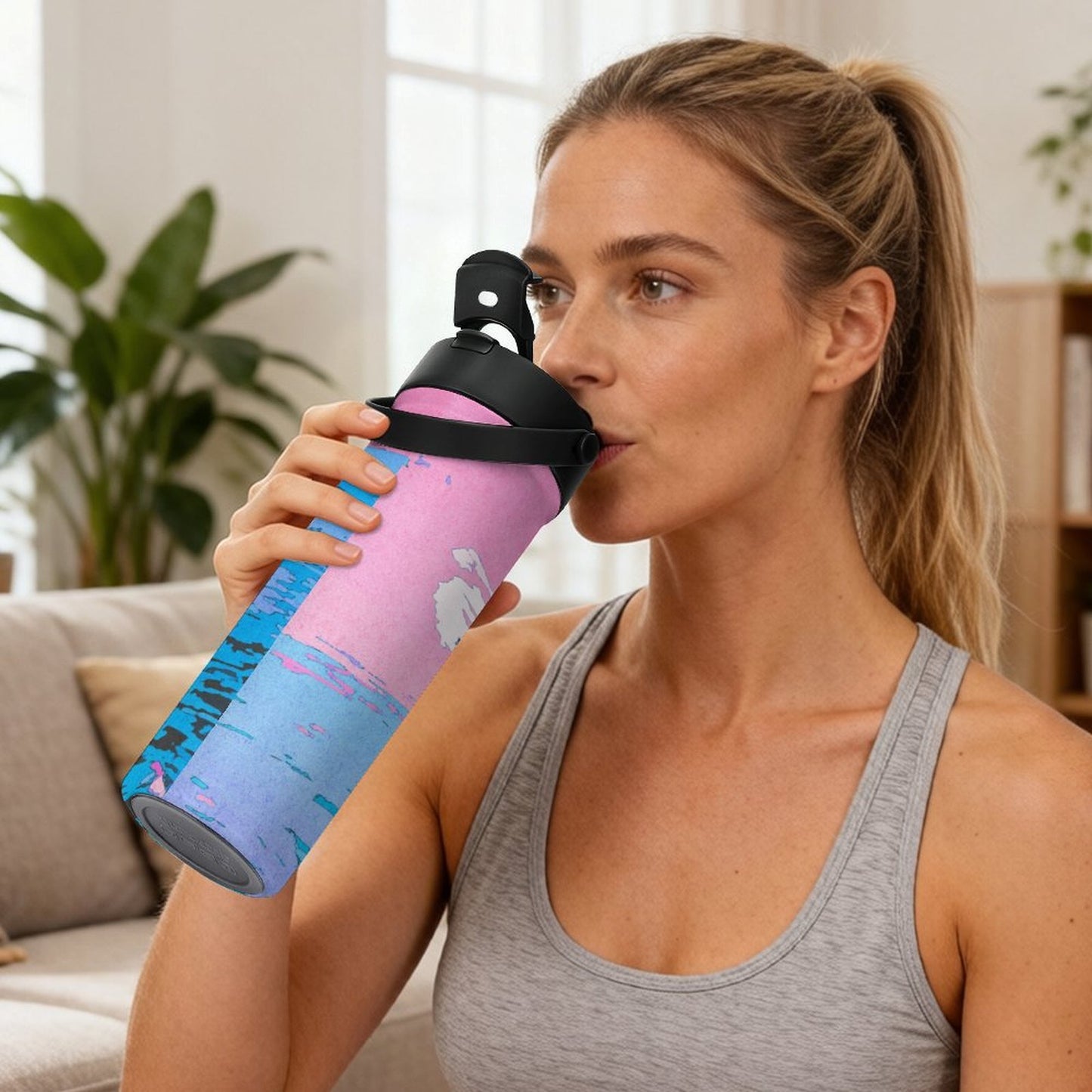 20oz Personalized Tea Infuser Tumbler with Double-Wall Insulation