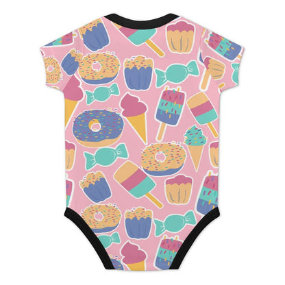 Custom Cotton Baby Romper with Personalized Print