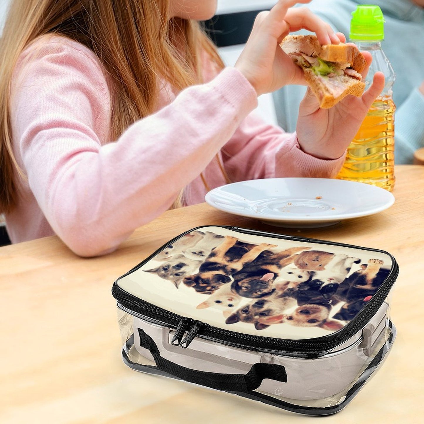 Custom Clear PVC Backpack Set — Personalized 3-Piece Transparent Bag Bundle