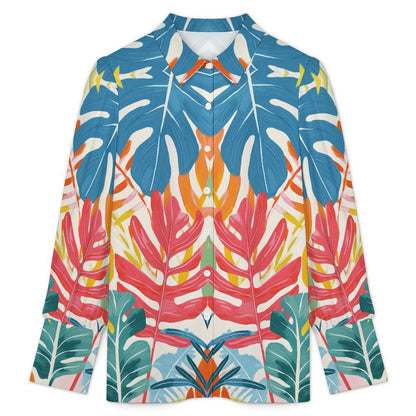 Women's Fashion Balloon Sleeve Long Sleeve Shirt with Custom Prints