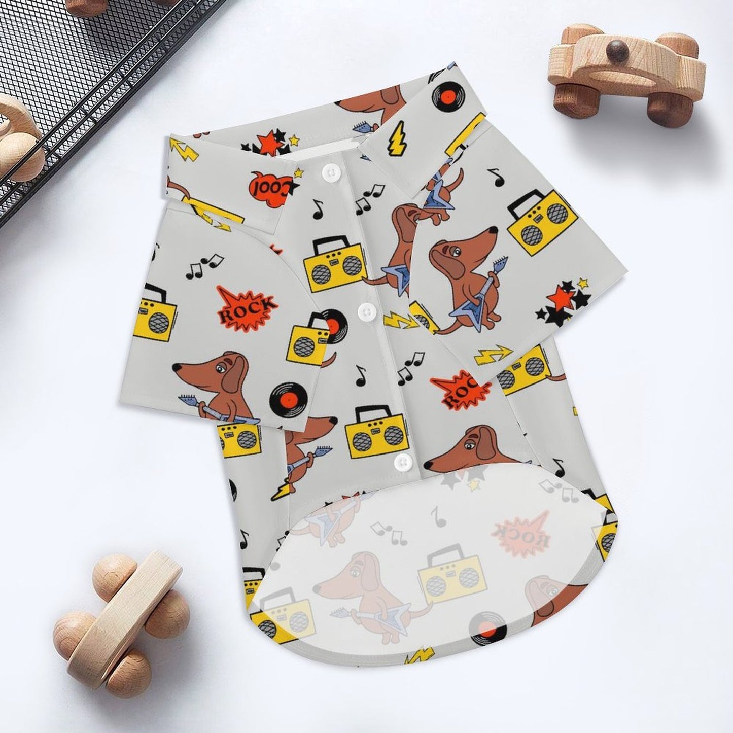 Custom 4-Way Stretch Pet Hawaiian Shirt
