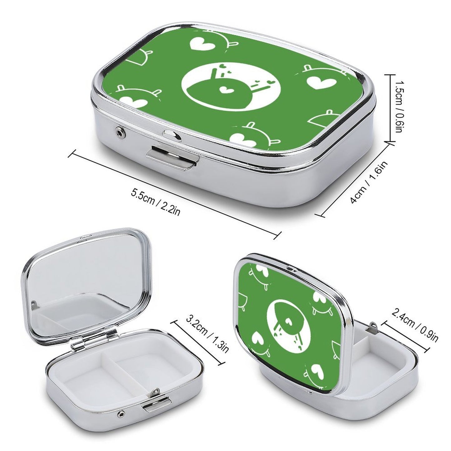 Custom Metal Pill Box | Personalized Pocket Pill Case for Travel