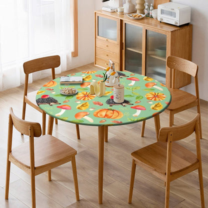 Custom Fitted Tablecloth | Personalized & Waterproof Round Cover