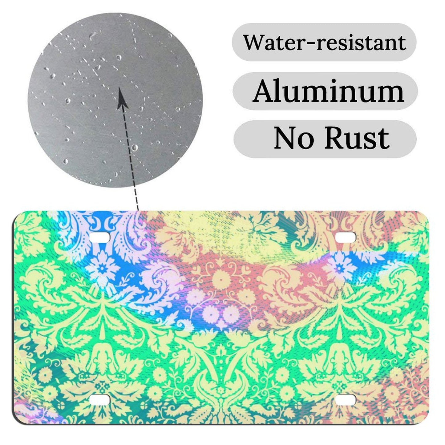 Custom Aluminum Vanity Plate | Personalized Car Tag (Front)