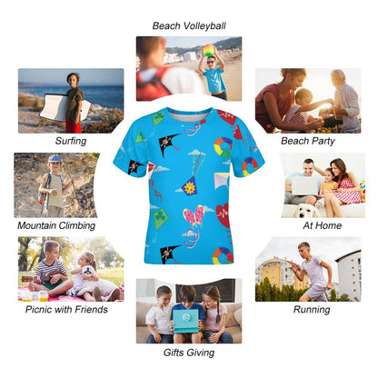 Custom All-Over Print Kids T-Shirt | Durable & Breathable Play Tee