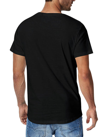 Custom T-Shirt with Your Image Text for Men  Personalized Crewneck Tee Front