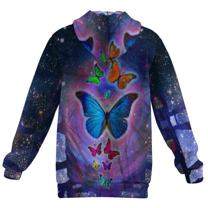 Custom All-Over Print Zip-Up Hoodie | Performance Micro-Mesh Fabric