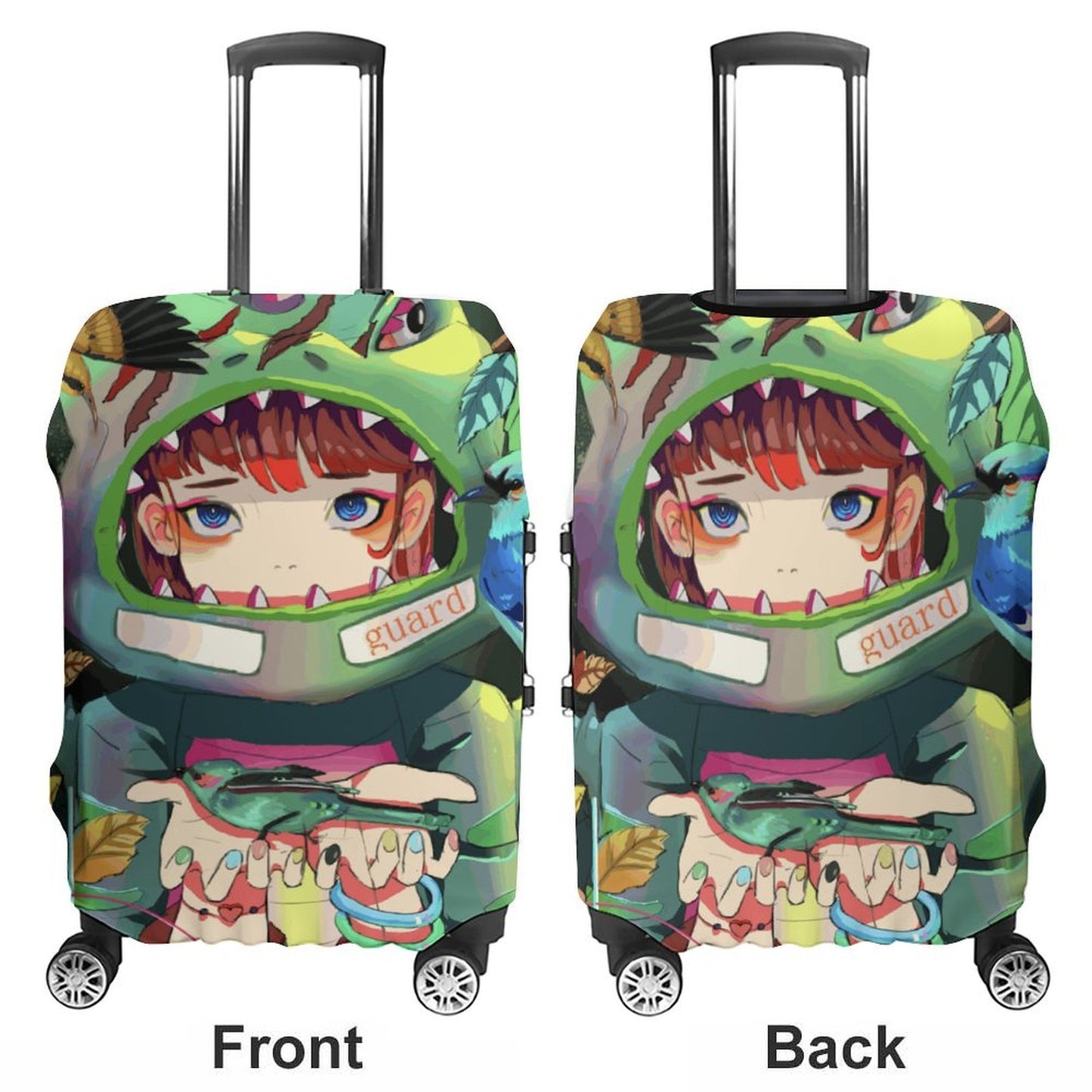 Custom Luggage Cover | Personalized Suitcase Protector with Photos