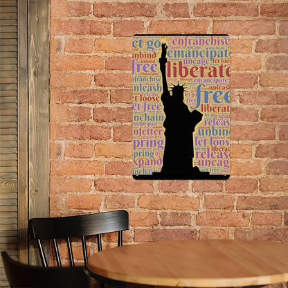 Custom Vertical Aluminum Sign: Durable, UV-Printed Personalized Metal Art (30x20cm)