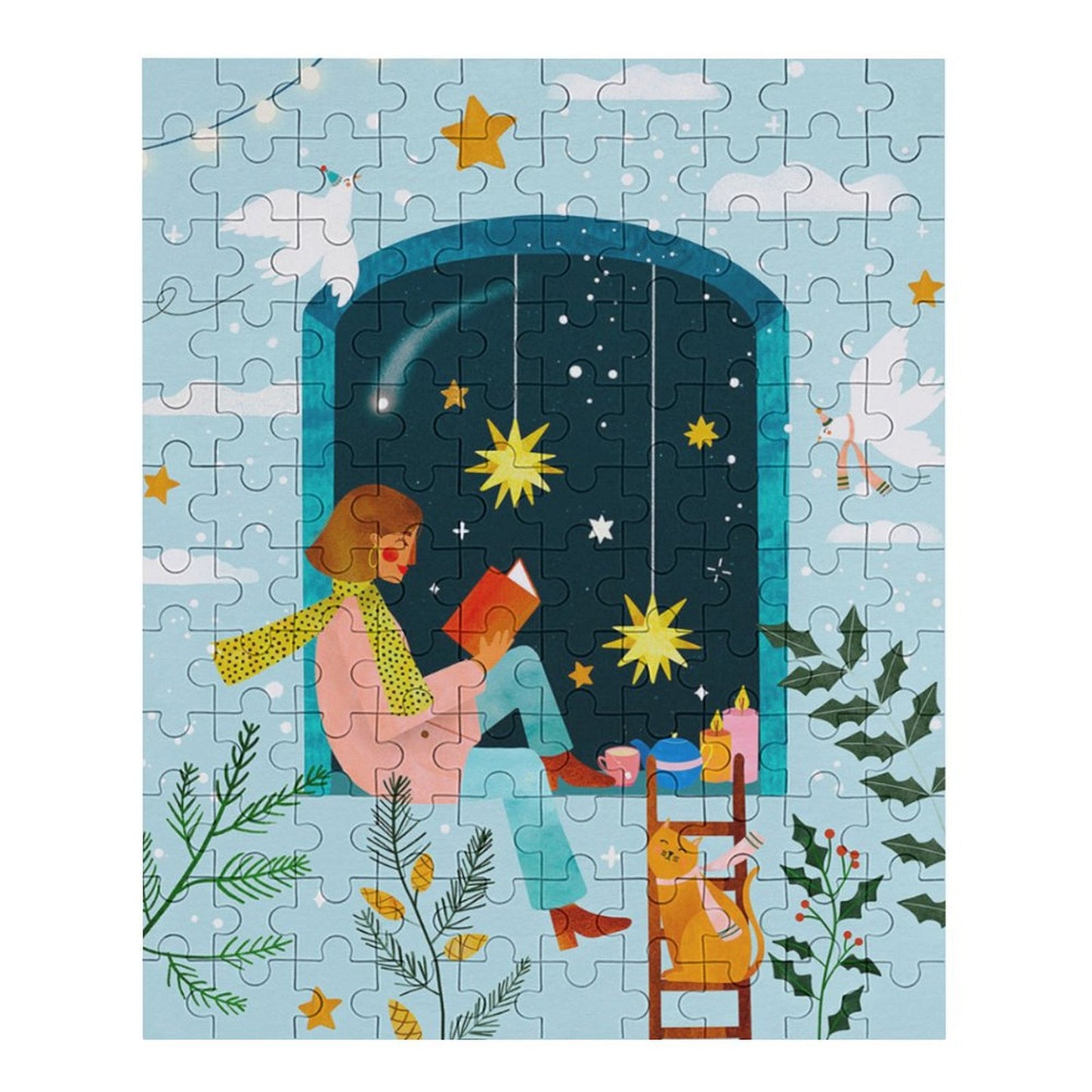 Custom Vertical Wooden Jigsaw Puzzle | Personalised Poplar Wood Gift