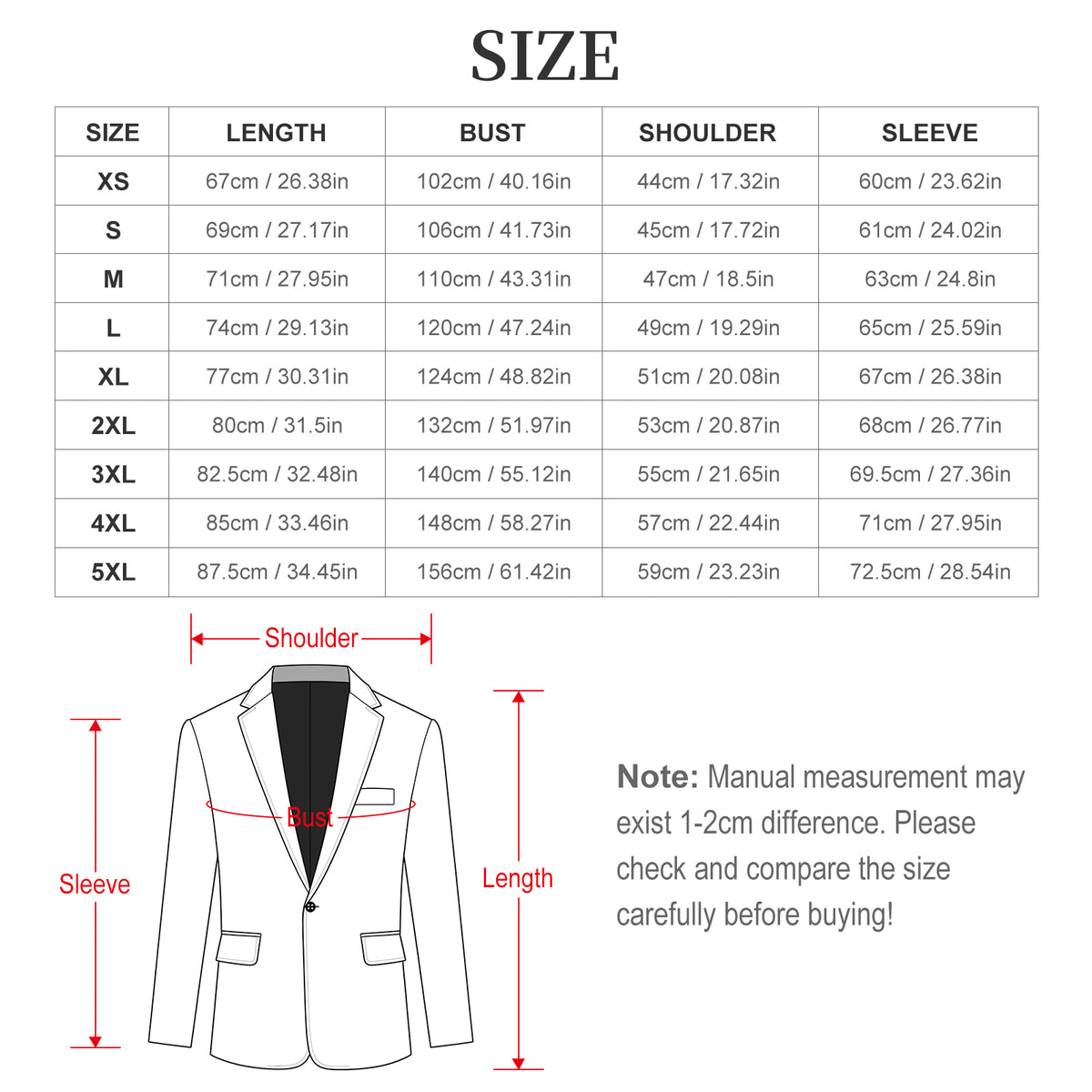 Men's Single-Button Blazer with Custom Heat Transfer and Flap Pockets