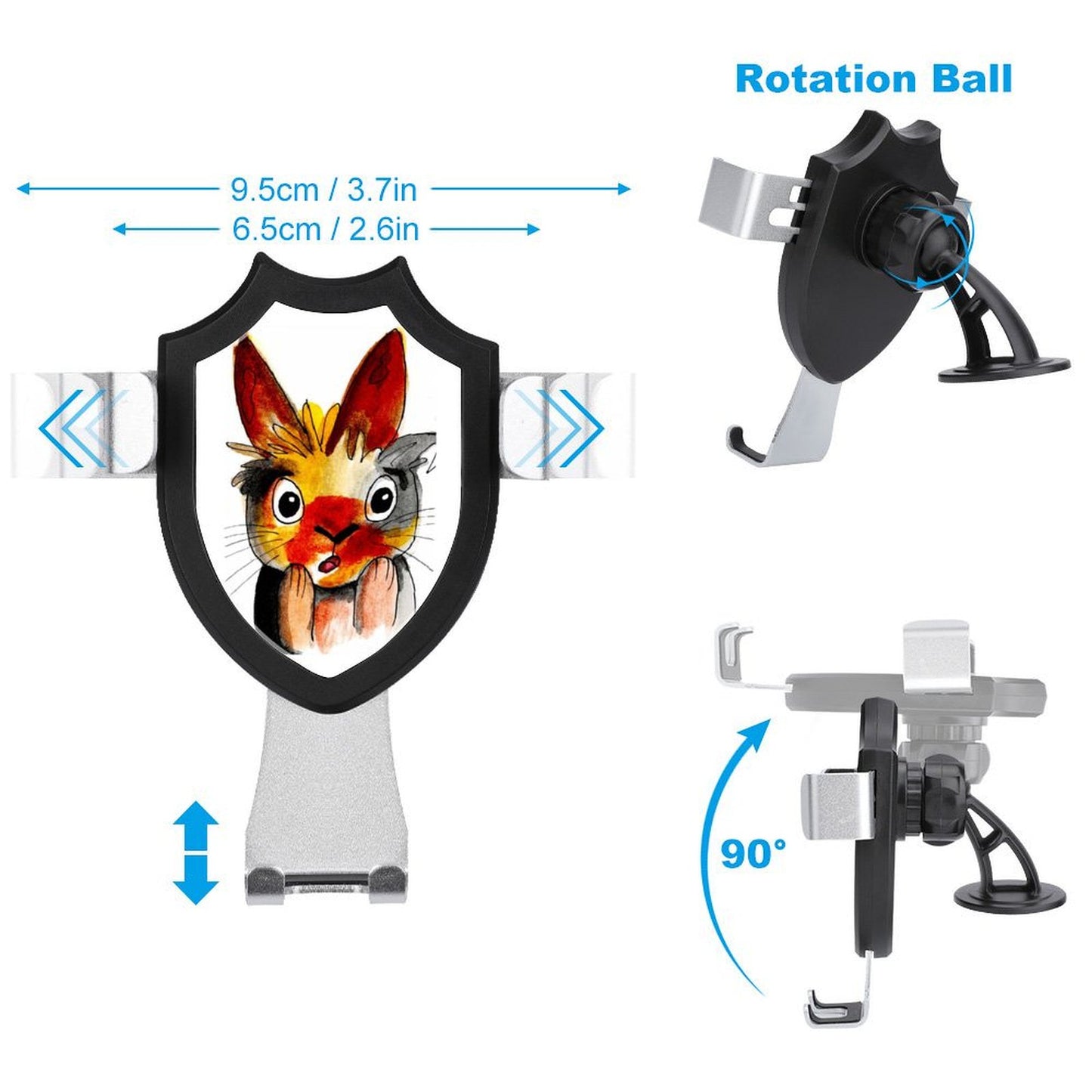 Custom Logo Phone Mount for Car | Stable Gravity-Sensing Dock