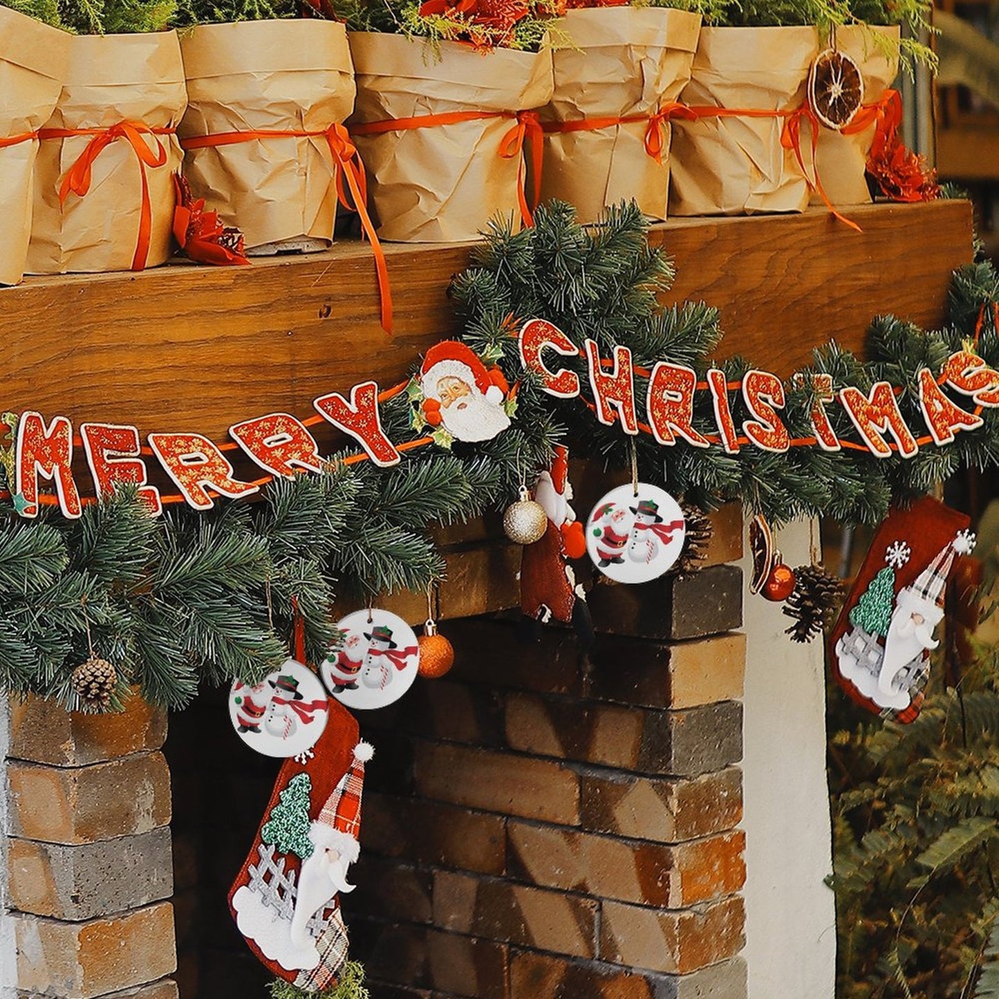 Create a Custom Ceramic Christmas Ornament | Add Your Photo & Text