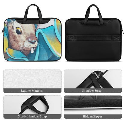 Custom PU Leather Laptop Bag | Personalized Corporate Gift Briefcase
