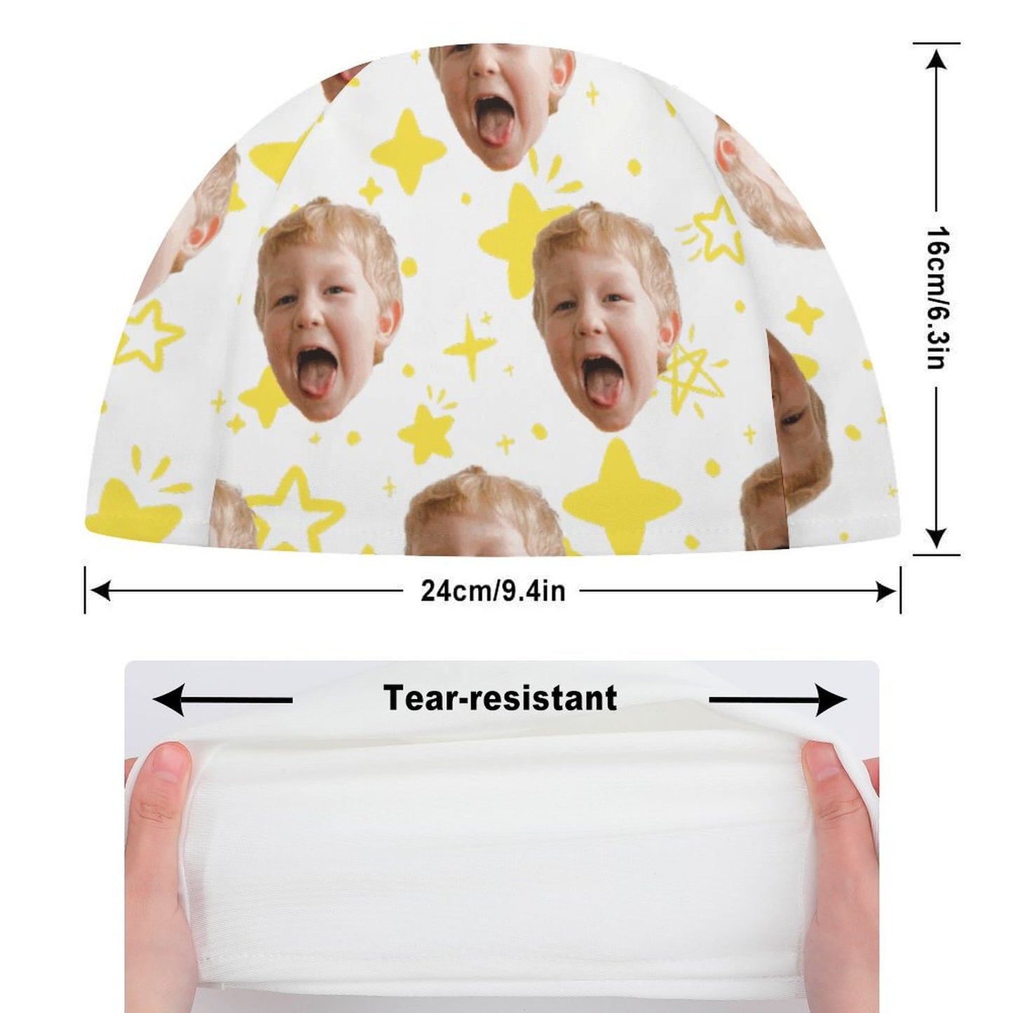 Custom Fabric Swim Cap | Personalized Lycra Swimming Hat