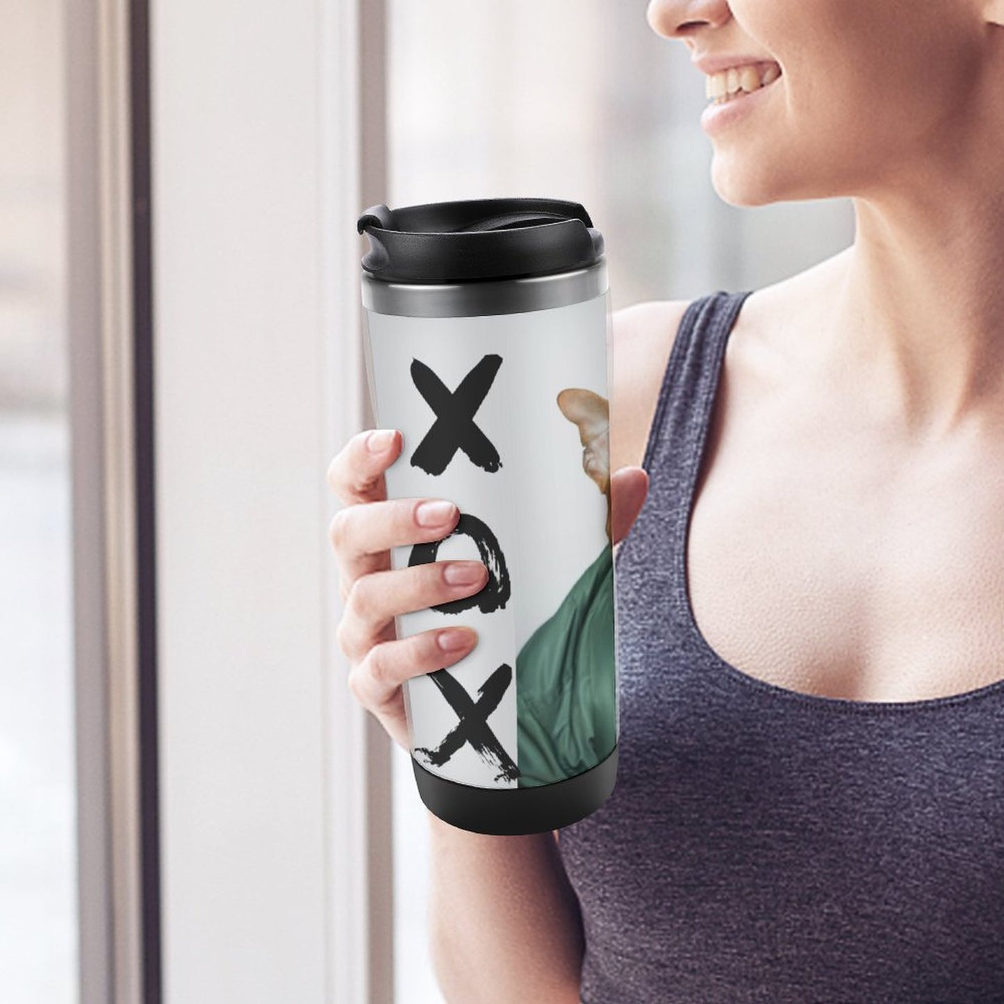 Personalized Stainless Steel Travel Mug | Detachable 13oz Hygienic Tumbler