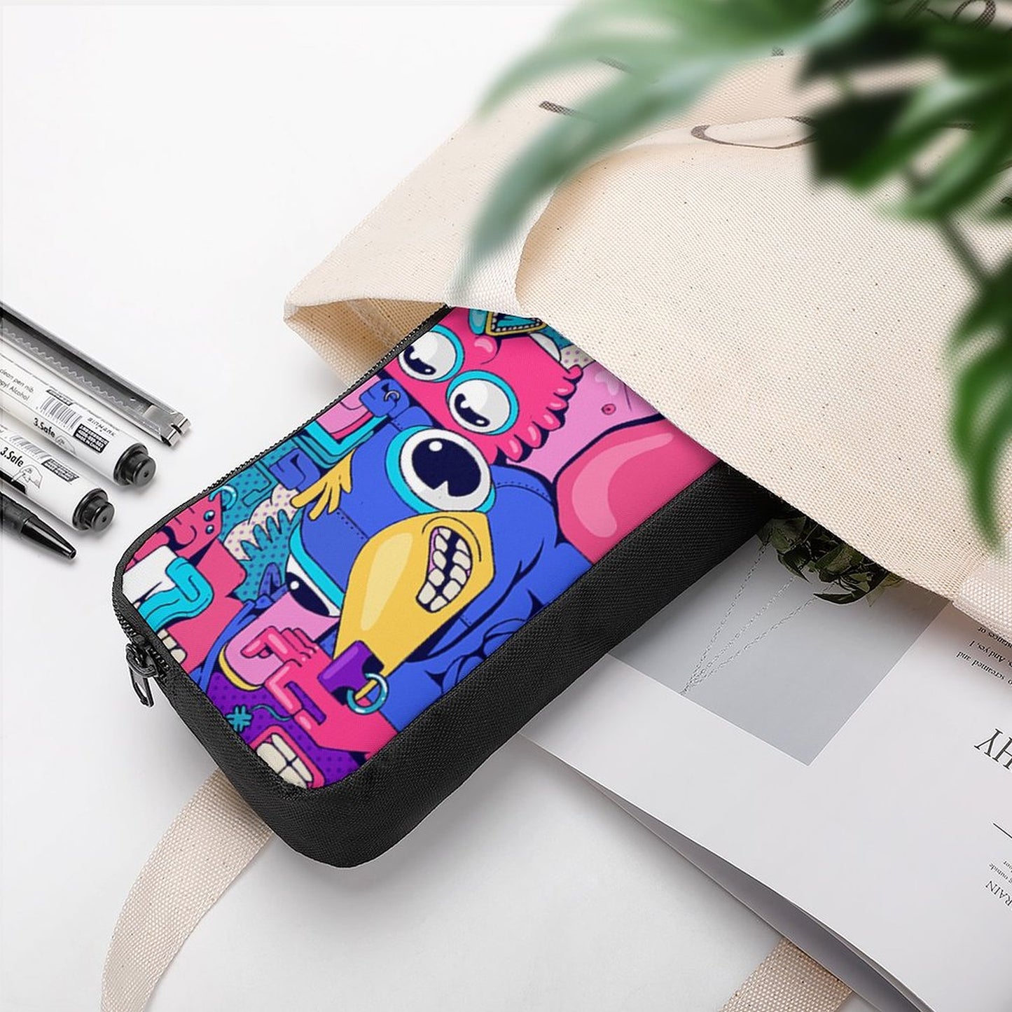 Custom Large Pencil Pouch | Personalized Stationery Organizer Bag