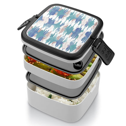 Custom Double Layer Bento Box: 1000ml Stackable Lunch Container