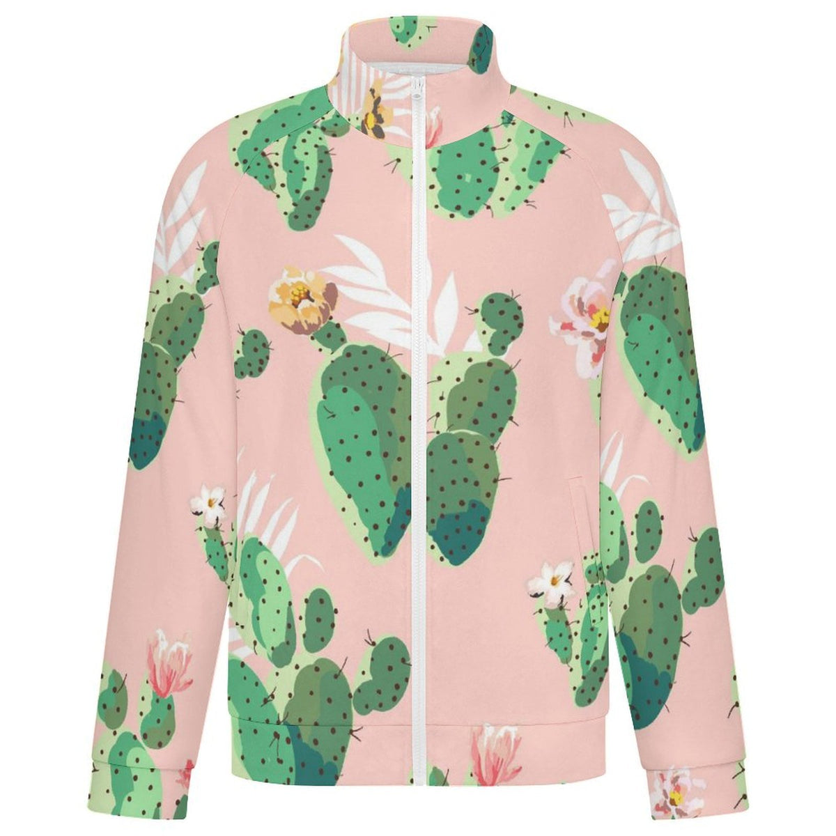 Men's Zip-Up Fleece Jacket with Custom Print Option