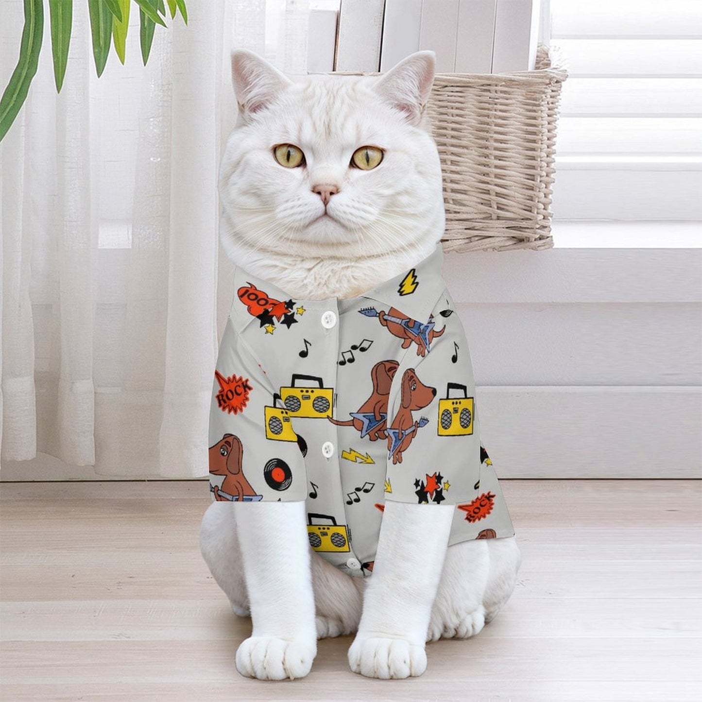 Custom 4-Way Stretch Pet Hawaiian Shirt