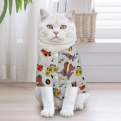 Custom 4-Way Stretch Pet Hawaiian Shirt