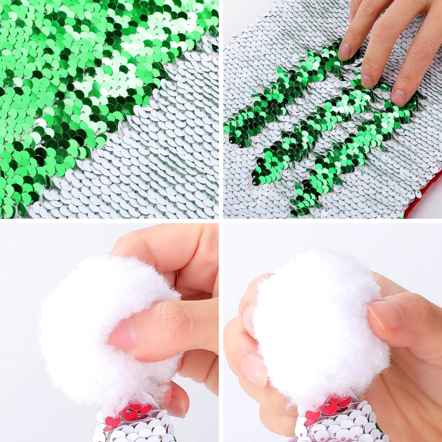 An Interactive Custom Sequin Santa Hat | Hides a Secret Photo