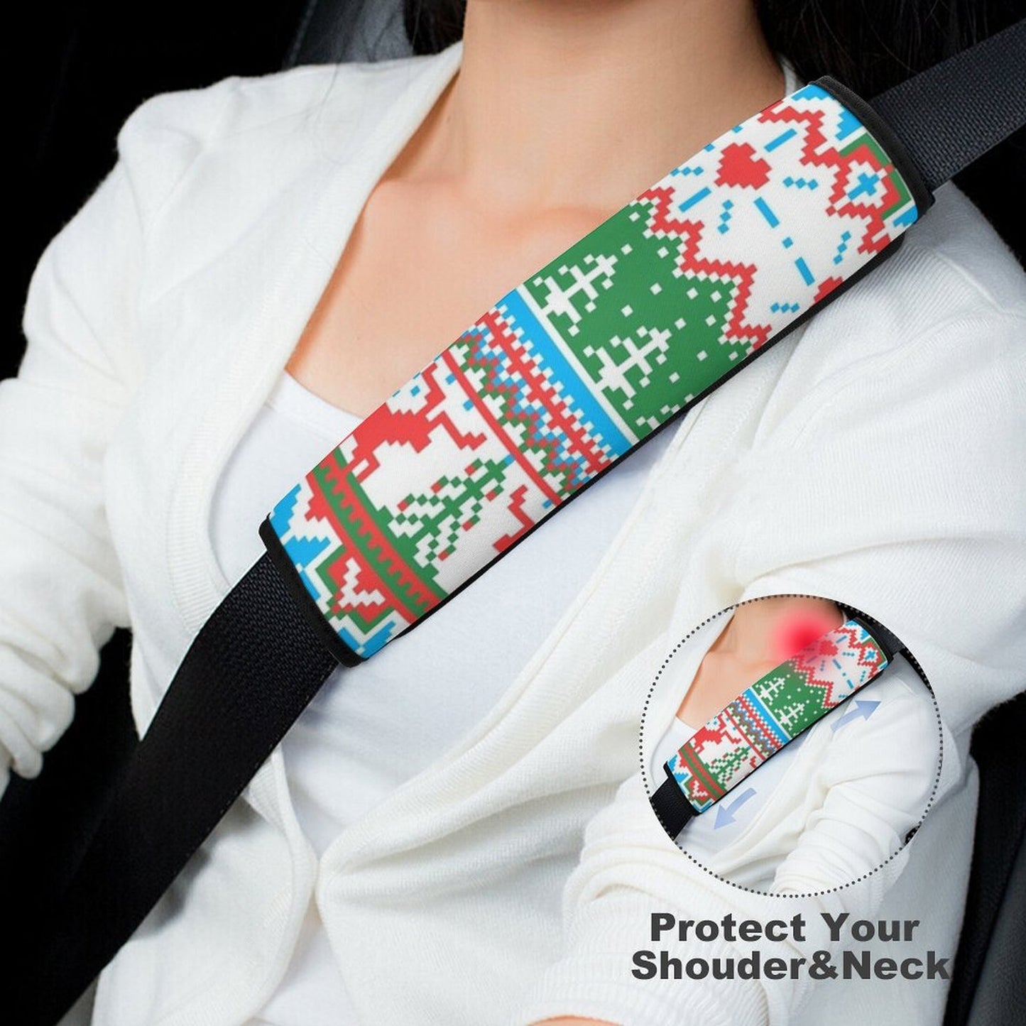 Custom Seat Belt Cover | Personalized Neoprene Shoulder Pad