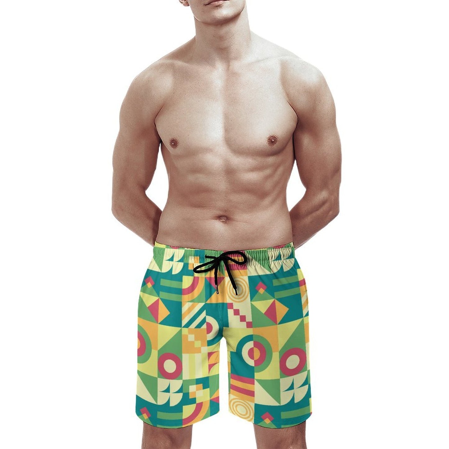Beach Pants Green, Puzzle, Abstract Pattern