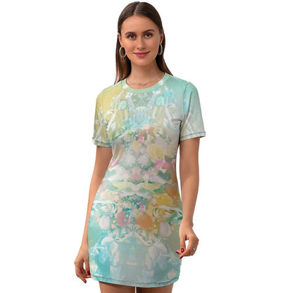 Custom Short Sleeve Dress: Personalized Photo Collage | Slim Fit