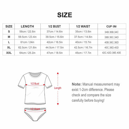 Short Sleeve Bikini Top Triangle Bottom Set | Modest Coverage Quick Dry