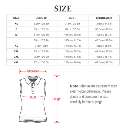 Custom Women's Sleeveless Polo | Personalized Mesh Golf Shirt