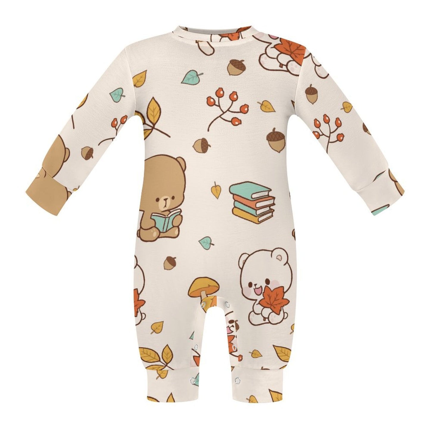 Personalized Long Sleeve Baby Bodysuit in Soft Cotton