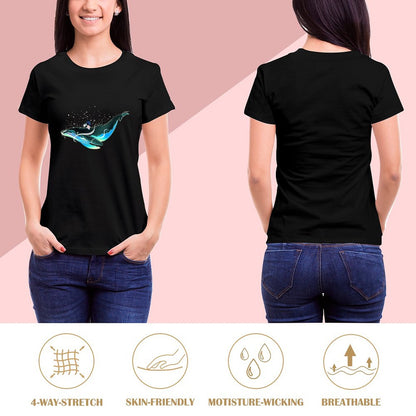 Women's 100% Cotton HD Graphic T-Shirt | Custom Slim-Fit Tee