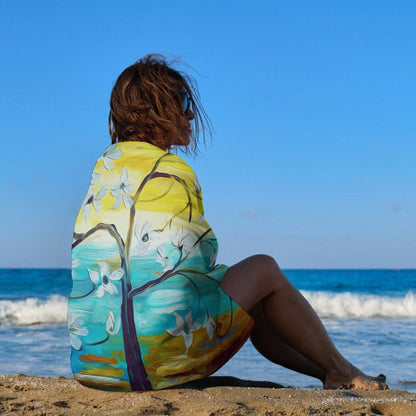 Custom Adult Beach Towel 130x80cm | Personalized Quick-Dry Fleece