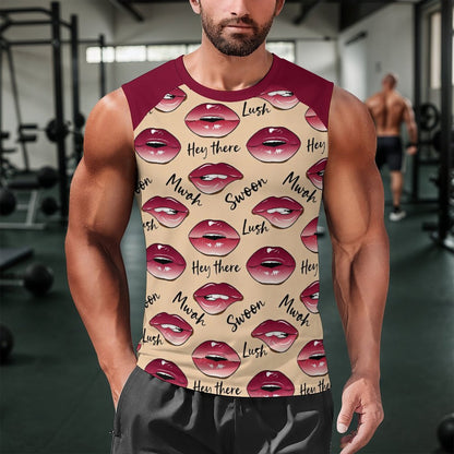 Custom Printed Color-Block Raglan Muscle Tee