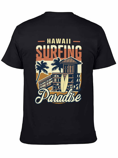 Personalized Custom Double-sided Print Womens / Ladies Cotton short-sleeved T-shirt with Text & Graphic Design