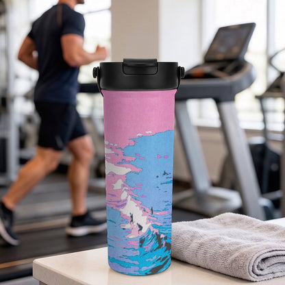 20oz Personalized Tea Infuser Tumbler with Double-Wall Insulation
