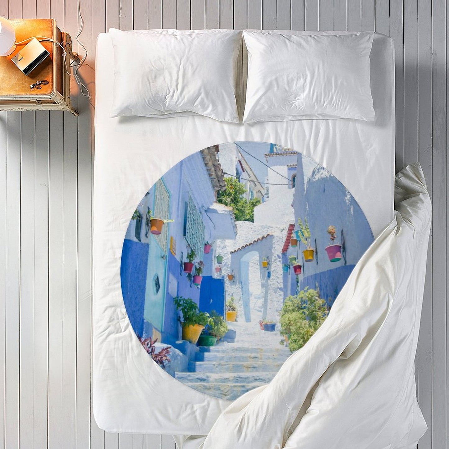 Custom Round Blanket | Personalized Photo Beach & Picnic Throw