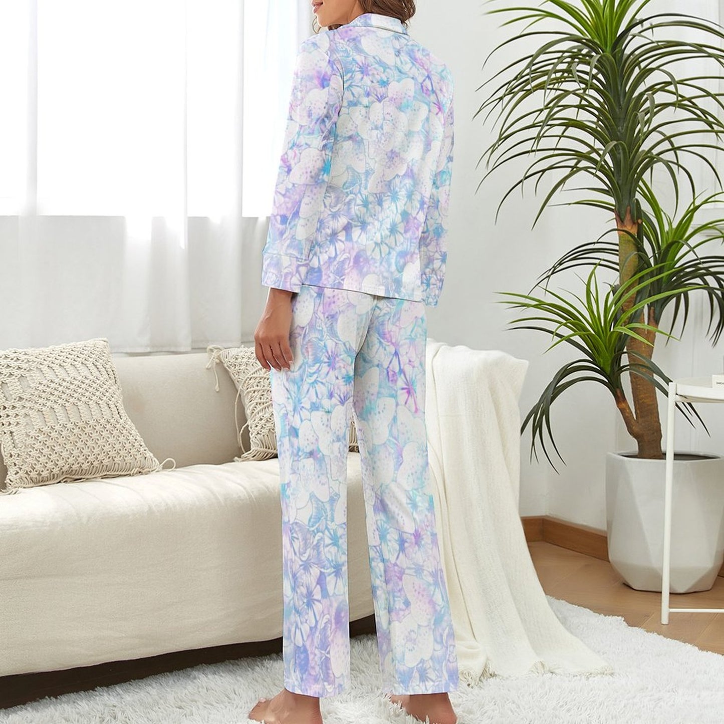 Custom V-Neck Pajama Set for Women | Personalized Loungewear