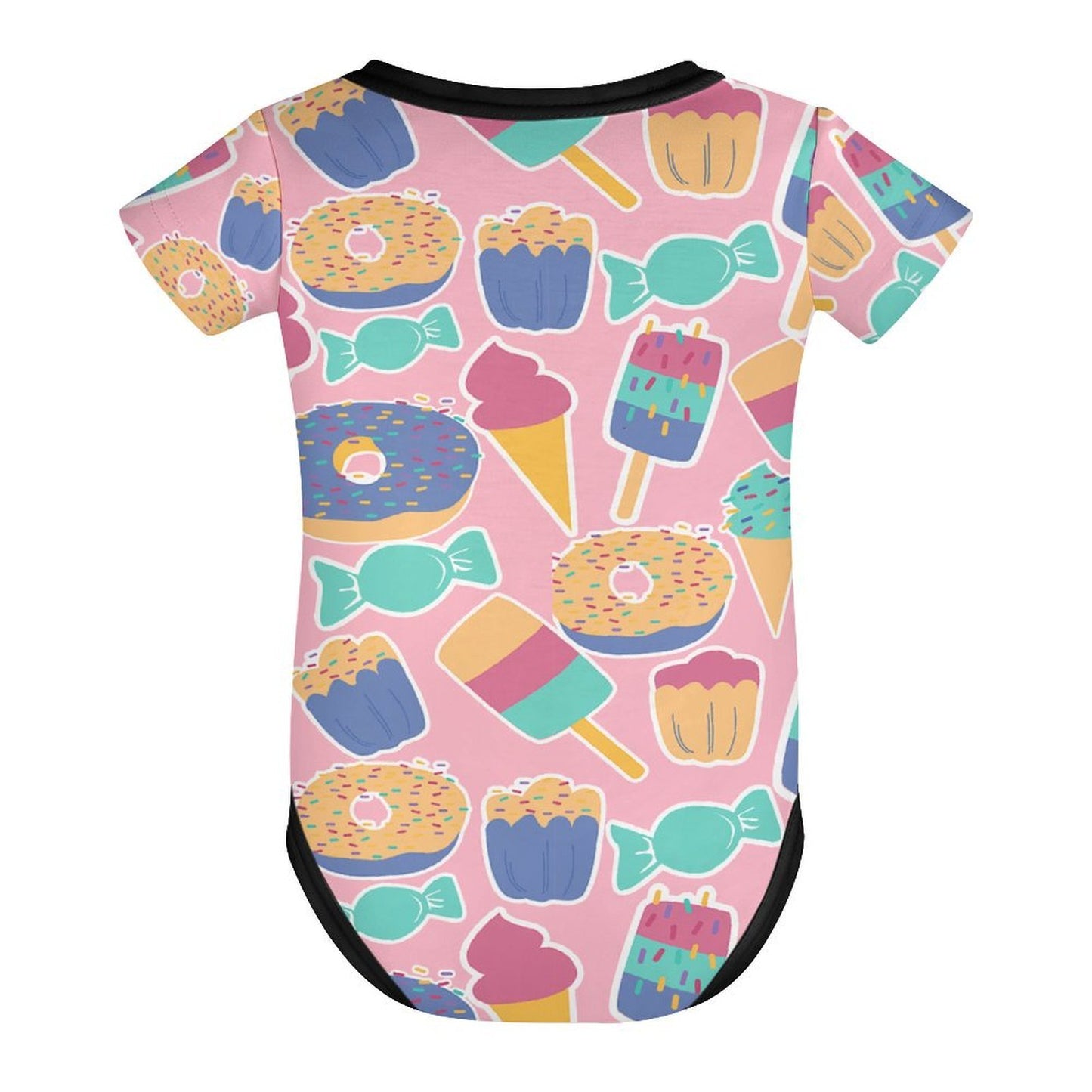 Custom Cotton Baby Romper with Personalized Print