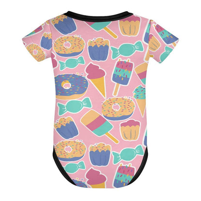 Custom Cotton Baby Romper with Personalized Print