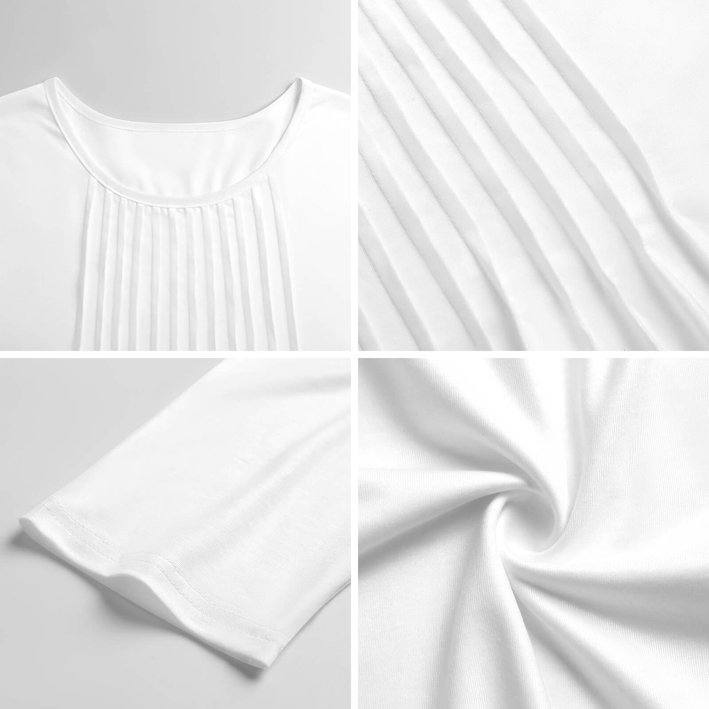Custom Ruched 3/4 Sleeve Top | Personalized Women's Blouse with Photo