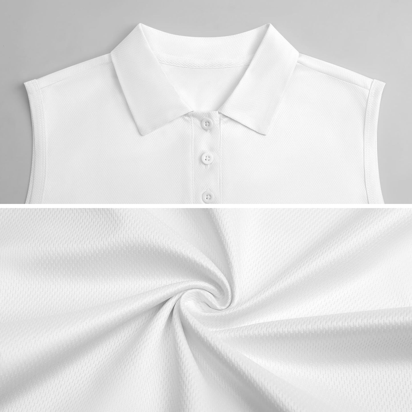 Custom Women's Sleeveless Polo | Personalized Mesh Golf Shirt
