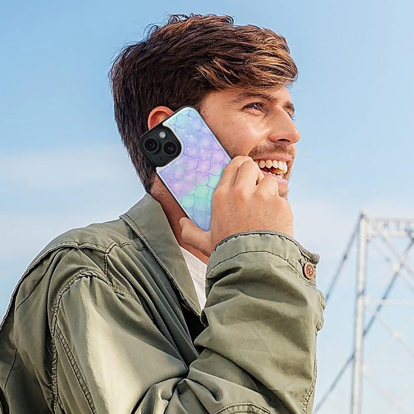 Custom iPhone 15 Flip Wallet Case | Protective Leather Folio & Card Holder