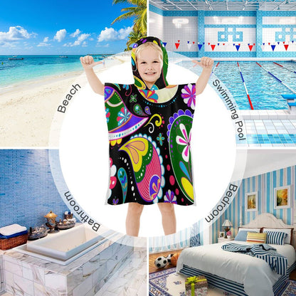 Custom Hooded Towel for Kids | Personalized Beach & Bath Poncho